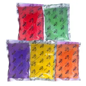 Gulal - Abeer- "আবীর" - "गुलाल" - Five Color Abeer - Gulal in One Pack