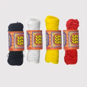 Cotton Thread - "তুলো সুতো" - Red-White-Yellow-Black- Color - 555 Thread