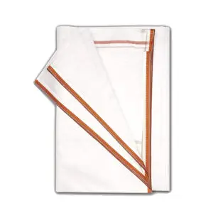 Dhoti - "ধুতি" - "धोती" - Pure Cotton White Dhoti kapda- to Arpan In Puja