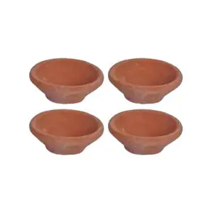 Clay Diya -  "মাটির প্রদীপ" - "मिट्टी का दिया" - Oii Lamp - Matir Pradeep - Pack of 110 Pieces