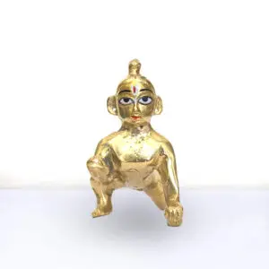Laddoo Gopal - 4 No. Brass Laddu Gopal Murti - Laddu Gopal Pure Pital Brass Laddoo Gopal To worship