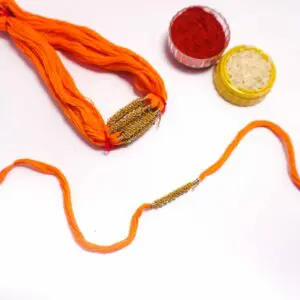 Handcrafted - Traditional Thread Bracelet - For Raksha Bandhan - Set Of 10 Pieces