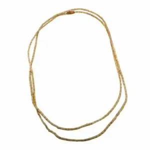Original Tulsi Kanthi Mala - "তুলসী কাঠের মালা" - "तुलसी कंठी माला" - Tulasi Mala for Neck - Wood Tulasi Mala - 2 Round