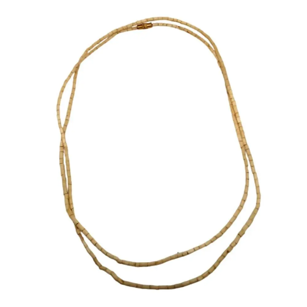 Original Tulsi Kanthi Mala - "তুলসী কাঠের মালা" - "तुलसी कंठी माला" - Tulasi Mala for Neck - Wood Tulasi Mala - 2 Round