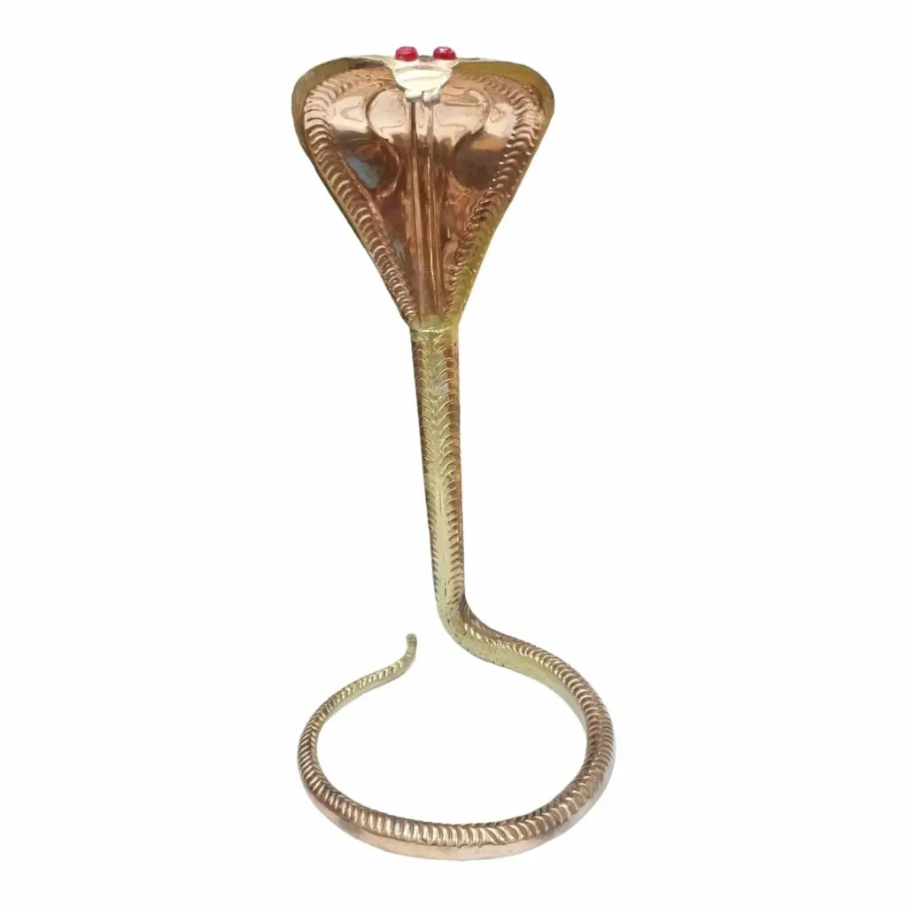 Pure Copper Snake - 9 Inch (Height) - For 8 No Shiva Lingam