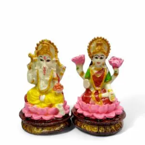 Maa Laxmi - Lord ganesha - 10 Cm Marble Dust Murti For Puja Purpose