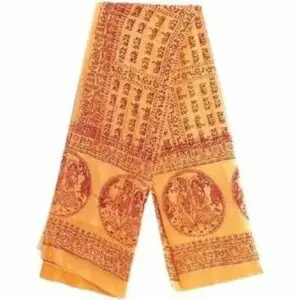XL Size Mayapuri Bhagwa Namavali - Namabali - Ramabali - With Hare Krishna Printed In Bengali