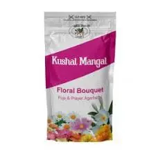 Kushal Mangal - Floral Bouquet Puja - Prayer Agarbatti - Liberty - Pack of 6 Pouch- 120 gm Each