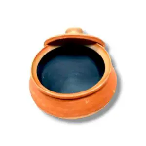 Clay Pot 10 Inch Approx - Hadi - Kundo Hari - Patil - Clay Patil With Dhakkan - Clay Cooking Hadi
