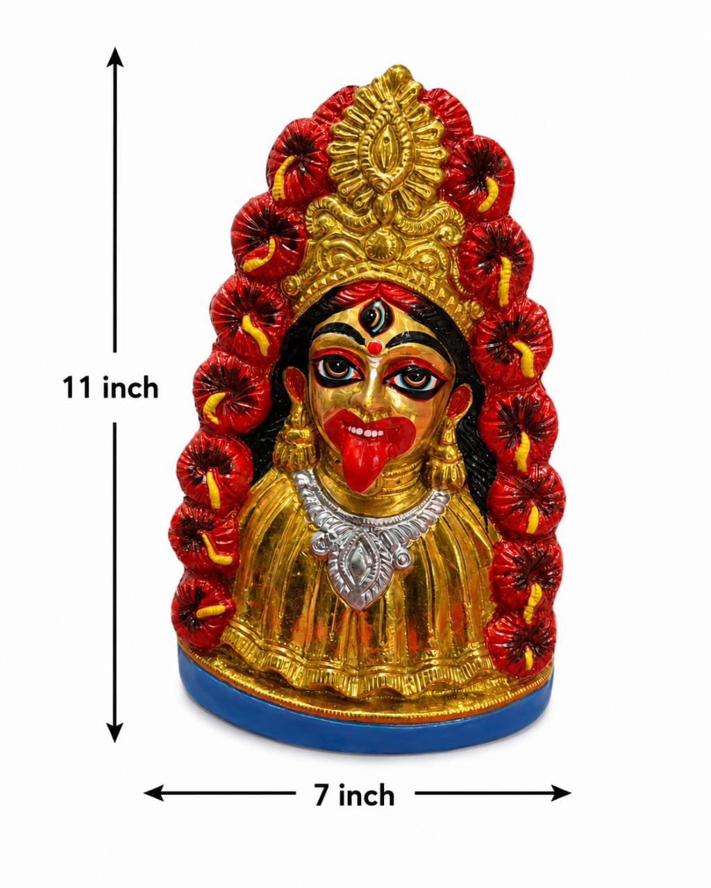 Pure Brass Maa Tara Murti - 11 Inch × 7 Inch - 3.2 kg Approx Highly Finished Maa tara Murti - Image 2