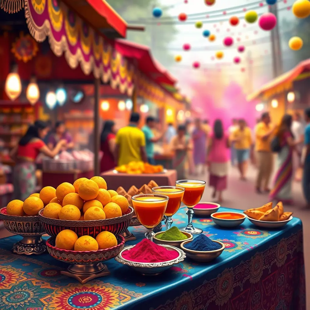 A colorful platter of various traditional Indian mithai