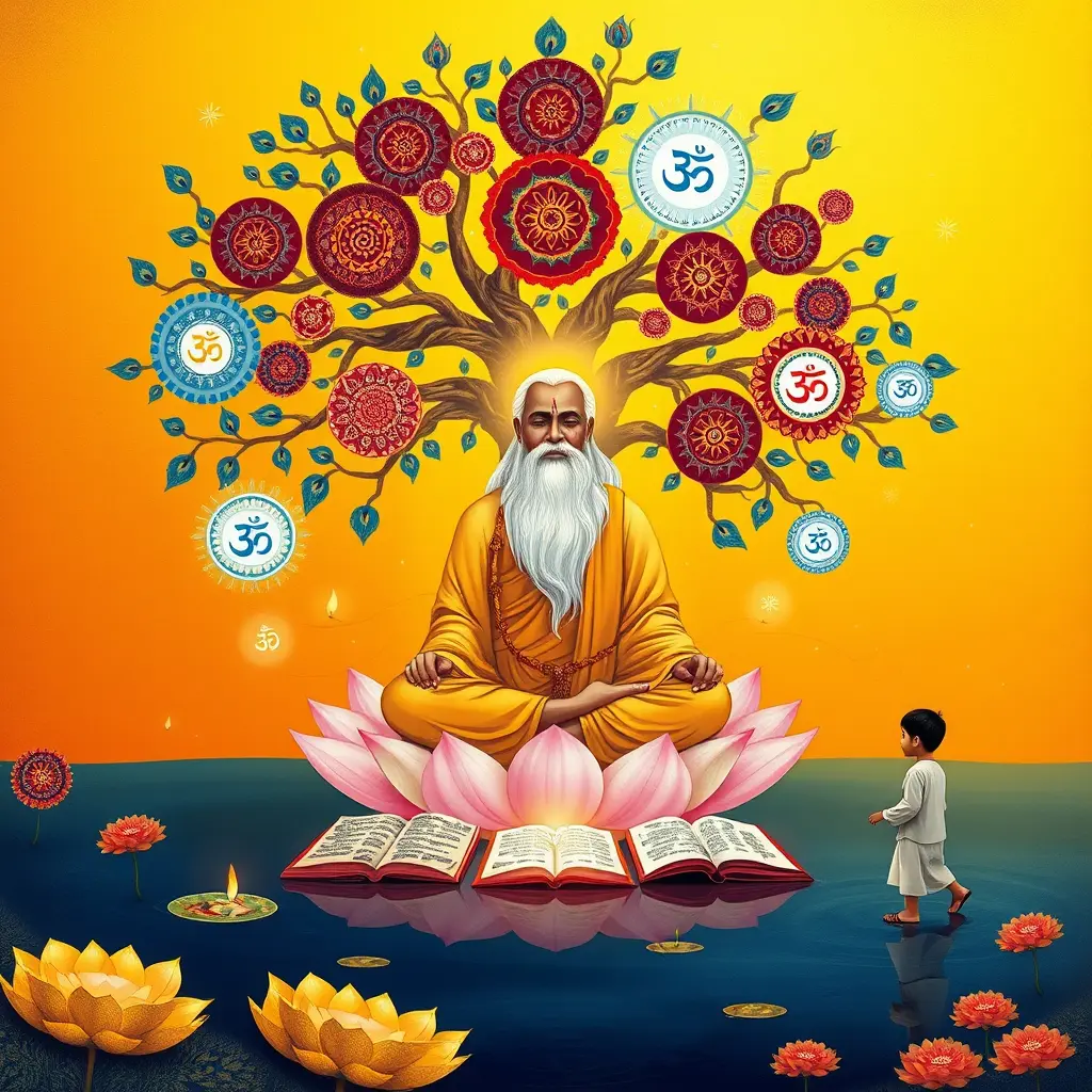 A visual representation of Hindu Philosophy concepts