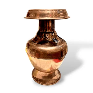Pure Copper Debi Ghat - 1 No Devi Ghot - 6.5" Height Devi Ghat - Pure Copper Noggin