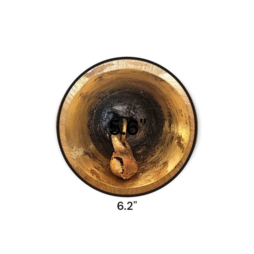 Pure Brass Ghanti - Pittal Pooja Bell - "शुद्ध ब्रास घंटी" - 5 Inch Approx - Medium Size Hand Bell - Image 4