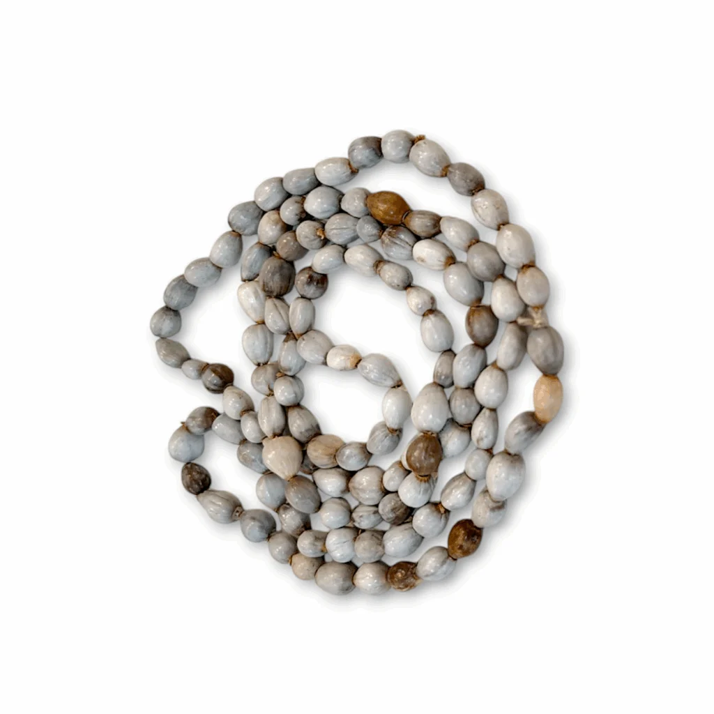 Vaijanti Mala - "वैजयंती माला" Original 108 Vaijayanti Garland 108 Beads Original Vaijanti Garland Jaap Mala Real Baijanti Ka Garland Vyjanti Vaijayanti Bead Mala Baijanti Ka Garland Hand Knotted For Men & Women Meditation Chanting Wearing - Astrological Purpose - Image 3