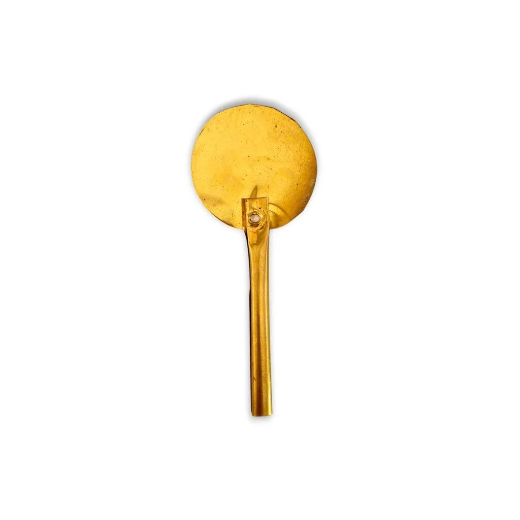 Pure Brass Darpan - Pittal Darpan - Polished Pittal Darpan 5.5 Inch