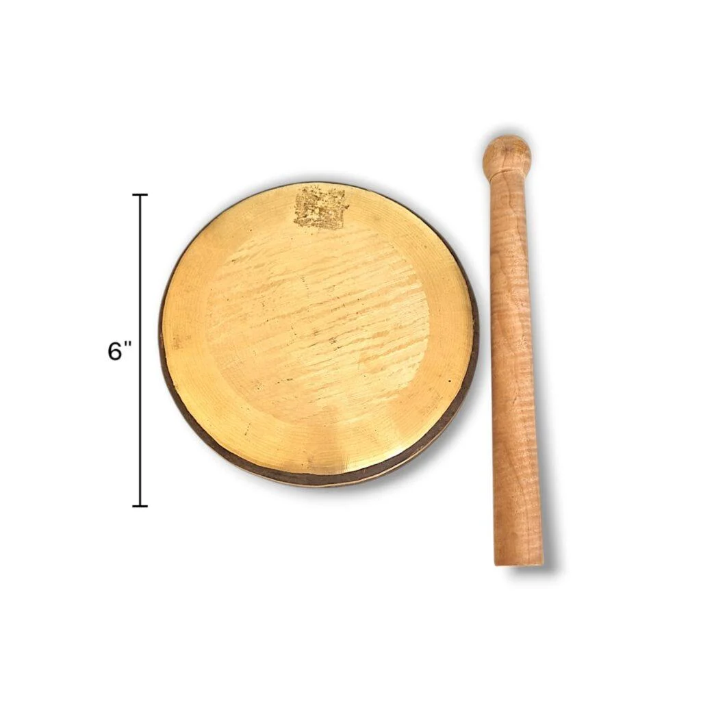 Special Quality - Mixed Kasha Original Kashor - With Wooden Stick - Mixed Bronze - Special Wooden Stick - Mayapuri Kashor - Bell - 6 Inch - Image 3