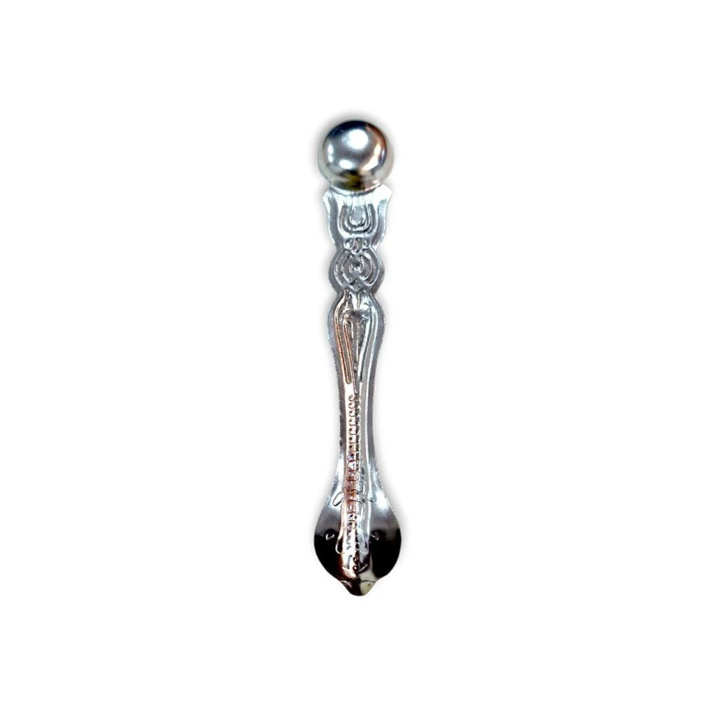 Pure Stainless Steel Pancha Patra - With Achmani - Spoon - "पंचपात्र" - "स्टेनलेस स्टील पंचपात्र" - Large Size - Image 8