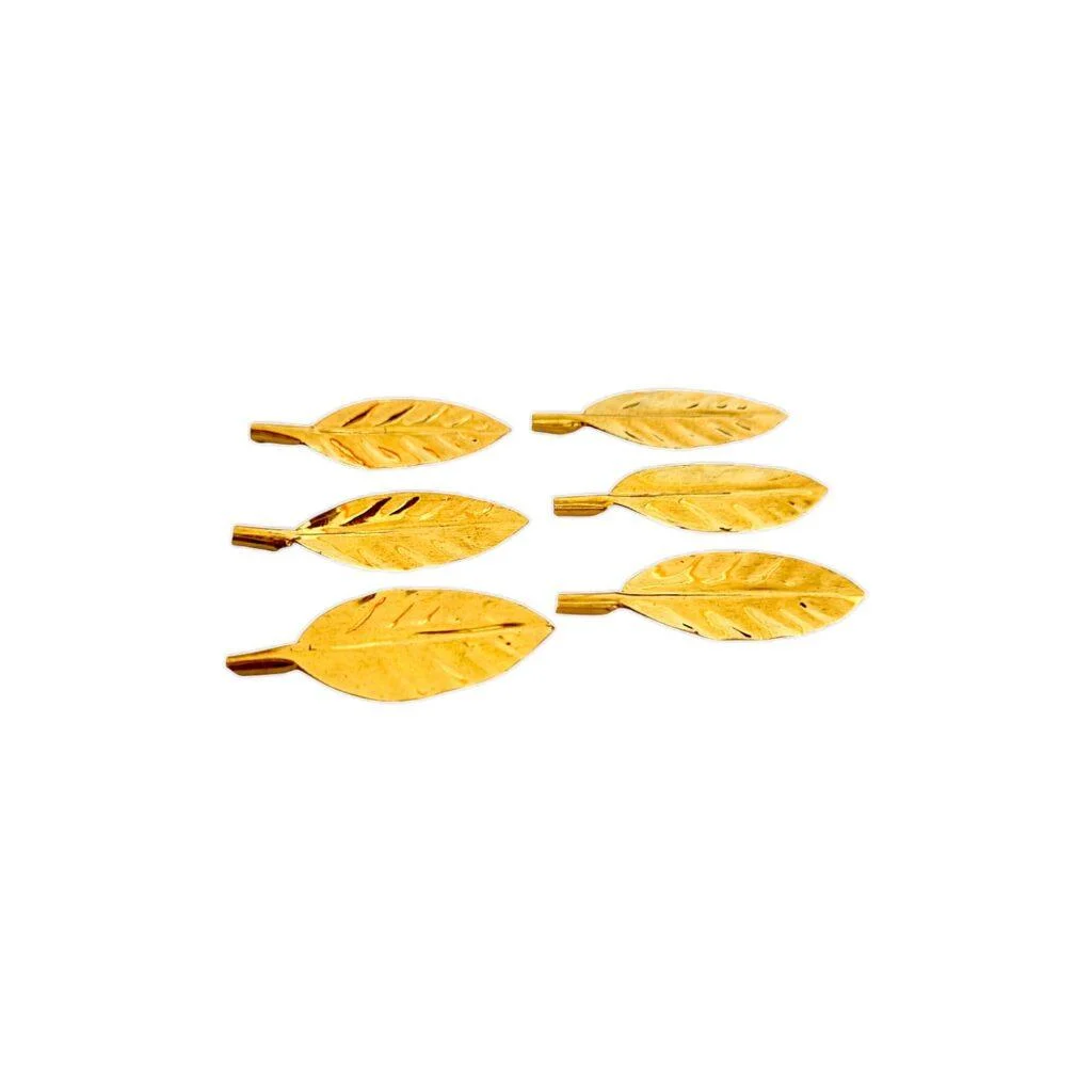Pure Brass Tulsi Patta - Tulsi Patta - "तुलसी का पत्ता" 1.5 Inch - Image 3