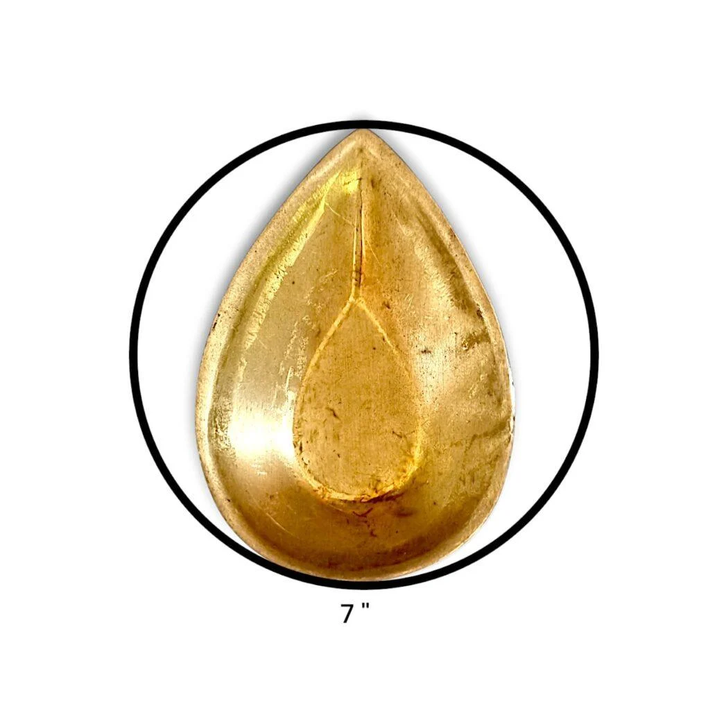 Pure Brass Diya - Aarti Diya 8 Inch - Image 4