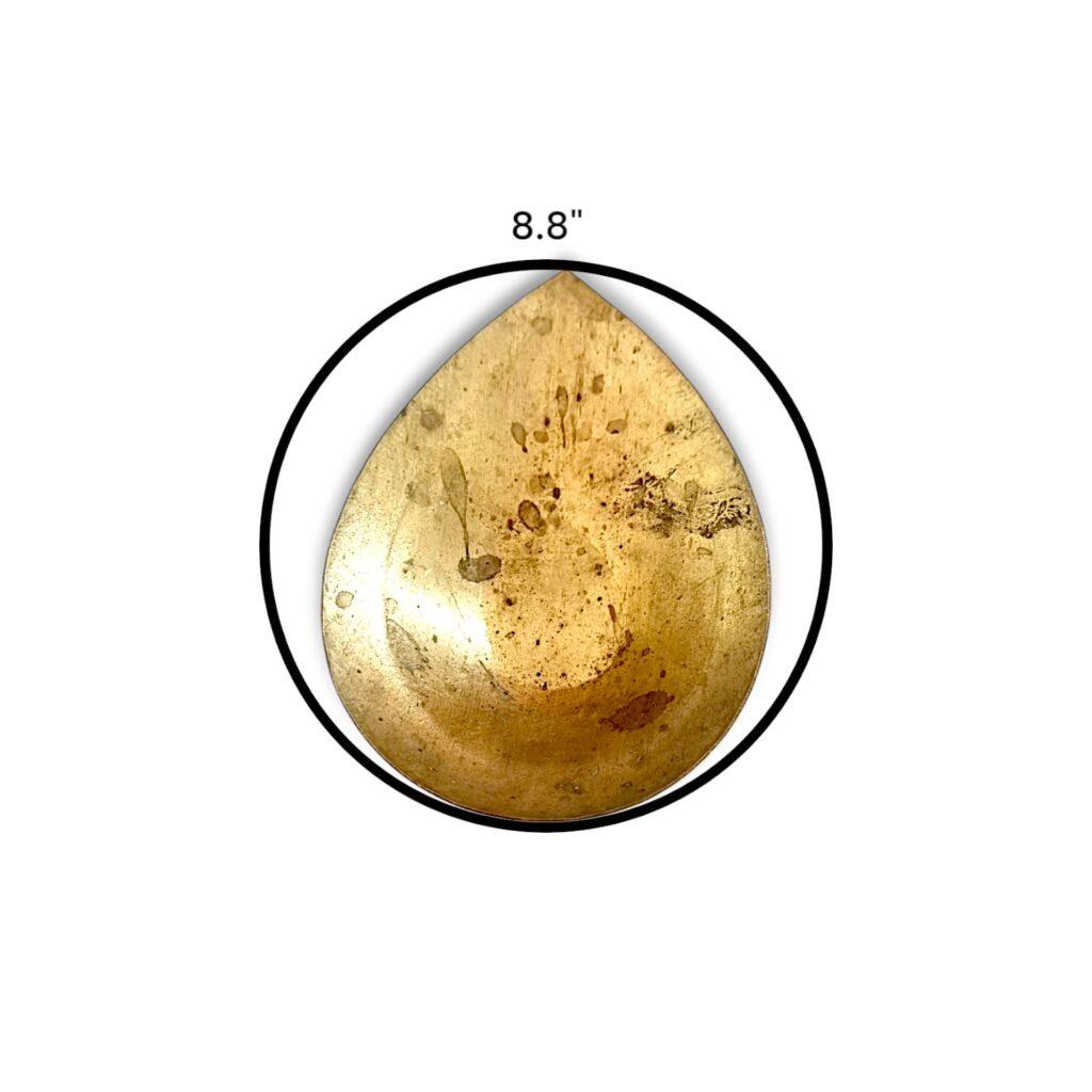 Pure Brass Diya - Aarti Diya 8.8 Inch - Image 5