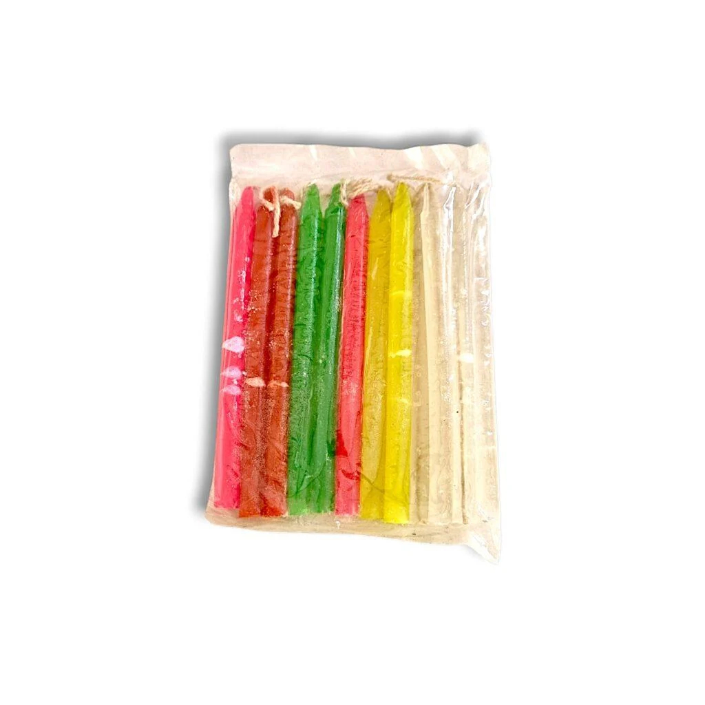 Wax Candle - Colorful Candle - "रंगीन मोमबत्ती" - Rangin Mombattee - Set Of Six Packet - 12 Candles - Packet - Pack of Total 72 Candles - Image 2