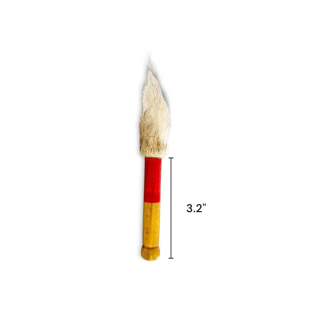 Puja Reshmi Synthetic Chamor - Puja Chamor For Baran Dala - Chawar - Chanwara - Chaur - Chavar Wooden Body - Image 4