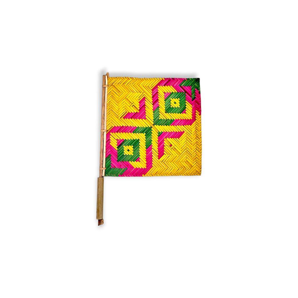 Pure Bengali Woven Handicrafted Bamboo Hand Pakha - "হাত পাখা" - Standard Size Bamboo Pankha - Image 2