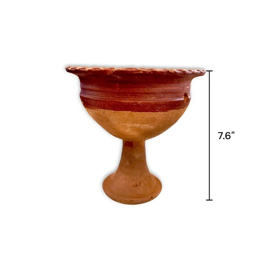 Handmade Dhuno Pot - Dhoop Dani - Mitti Ka Dhuno Pot - "धूप जलाने का पात्र" Large Size - Image 2