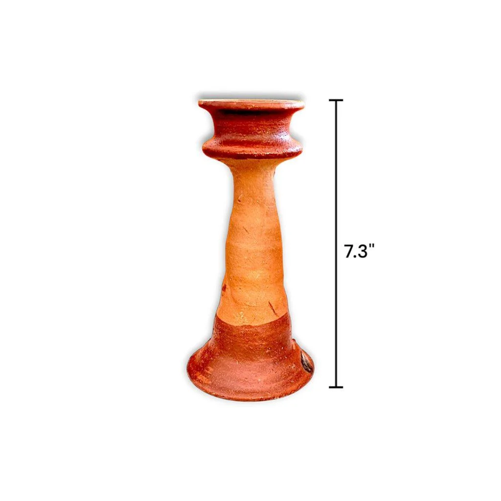 Pure Clay Terracotta Gacha - Clay Diya Stand - Clay Gachha - মাটির প্রদীপ গাছা - 7.3 inch - Image 3