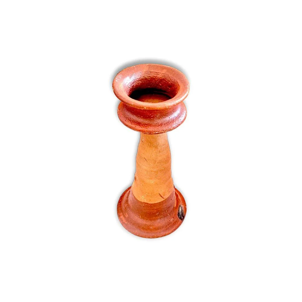Pure Clay Terracotta Gacha - Clay Diya Stand - Clay Gachha - মাটির প্রদীপ গাছা - 7.3 inch - Image 4