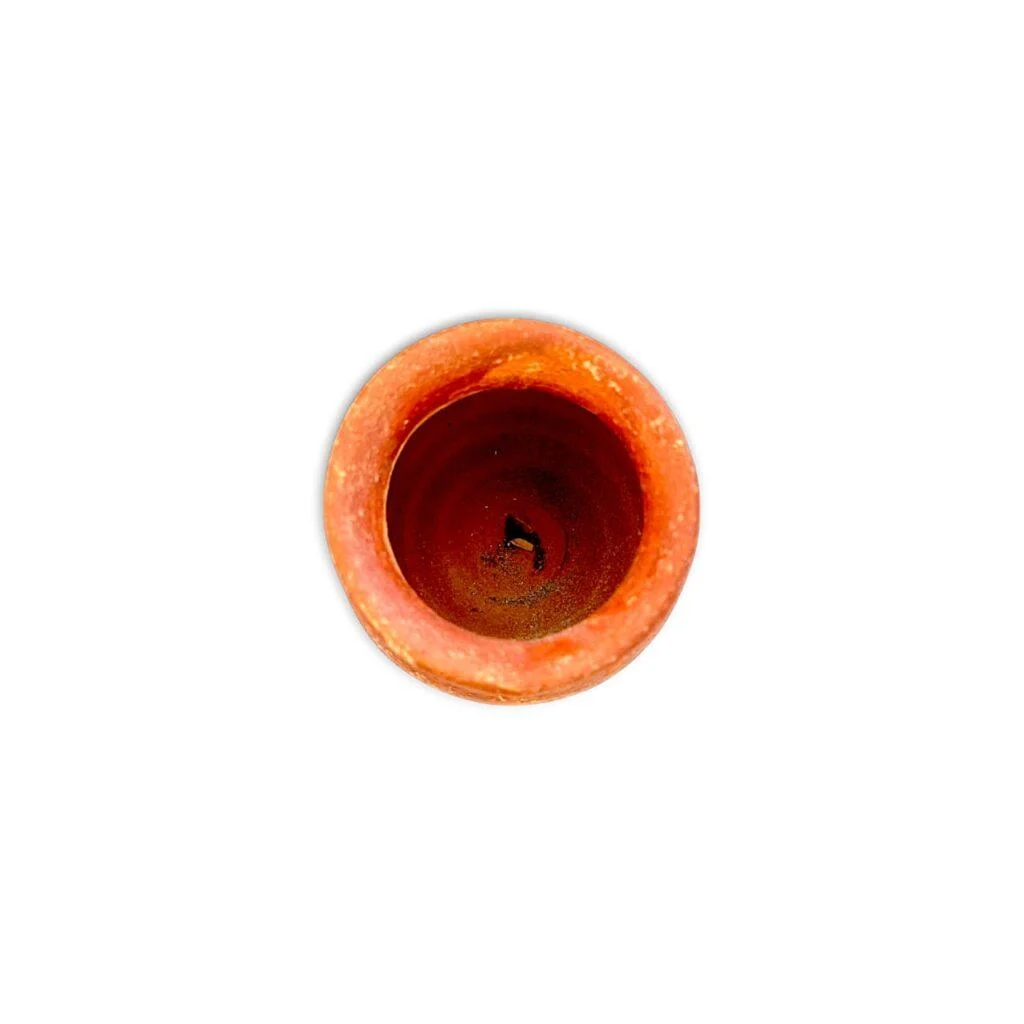 Handmade Manasa Pooja Ghat - Pooja Ghat - Clay Noggin 2.8 Inch - Small Size Puja Ghat - Noggin - Image 4