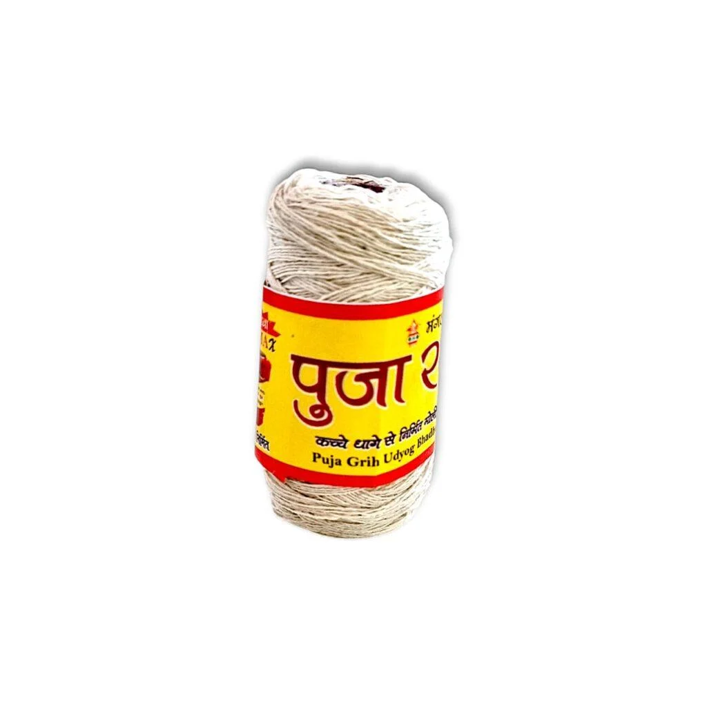 Pure Kalwa - Kalawa - Off White Raksha Sutra - White Mangaik Moli - A Sacred Hindu Thread - Pure Cotton Yarn