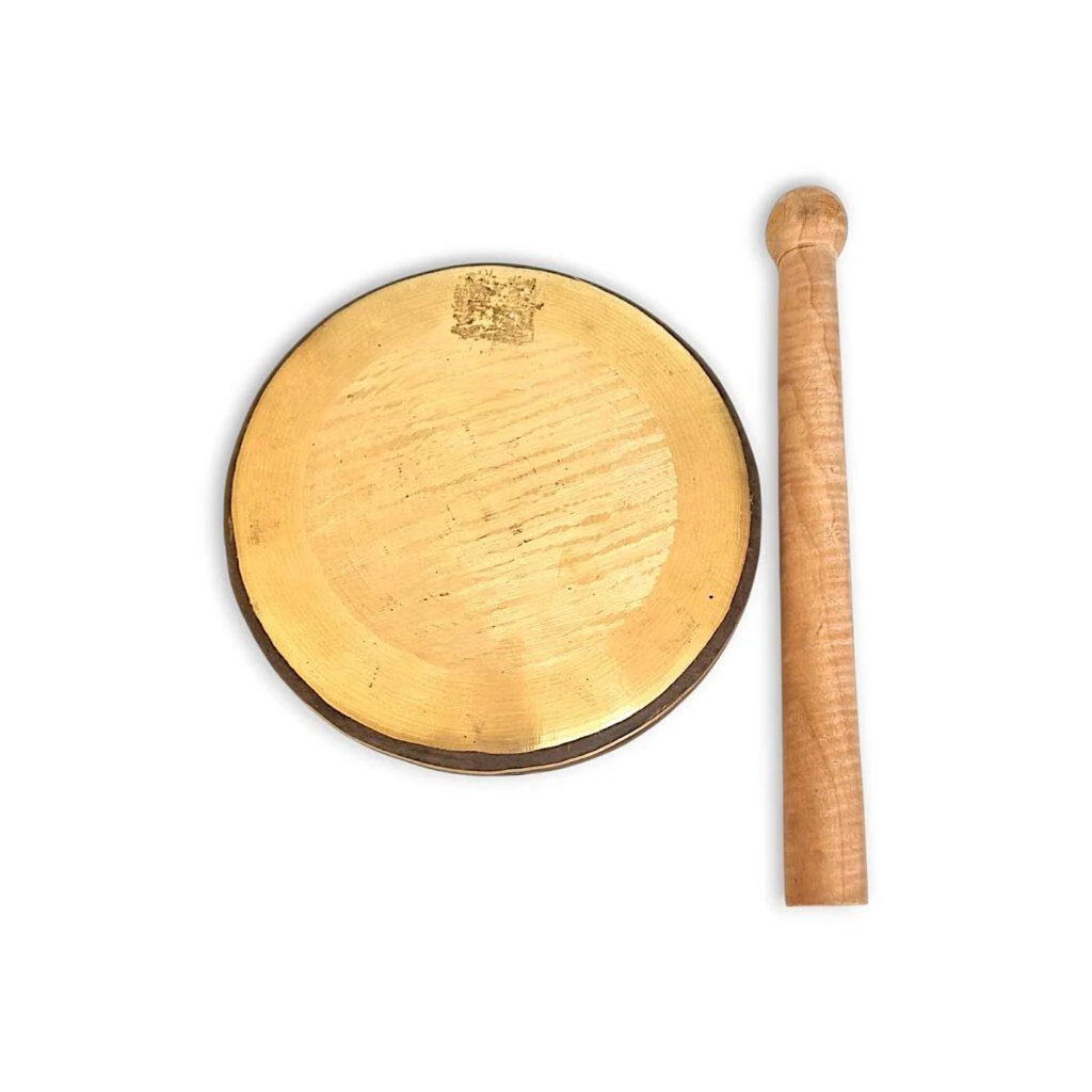 Special Quality - Mixed Kasha Original Kashor - With Wooden Stick - Mixed Bronze - Special Wooden Stick - Mayapuri Kashor - Bell - 6 Inch
