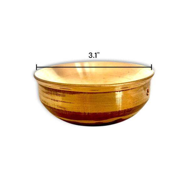 Pure Brass Sandhya Pradeep - Traditional Indian Oil Lamp - पारंपरिक भारतीय पीतल संध्या प्रदीप" - Image 3