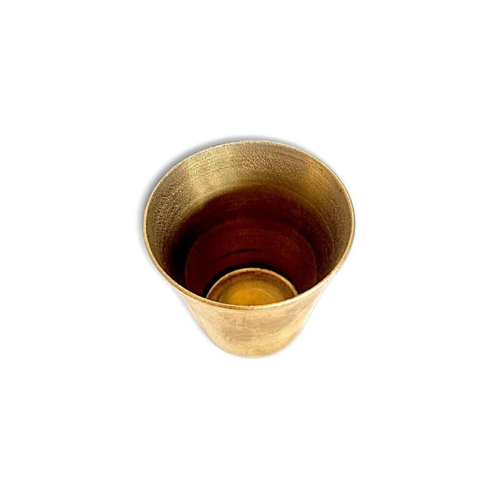 Pure Brass Glass For Pooja - "पूजा के लिए पीतल का गिलास" 2 Inch in Height - Image 3