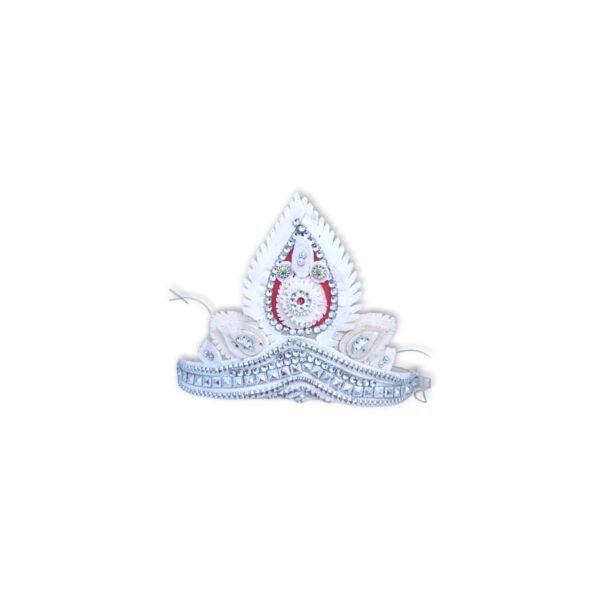 Fancy Premium Quality Topor Mukut Set For Bengali Wedding - Balurghat Special Fully Hand Crafted Topor - 100 % Shola Topor - Mukut Set For Bengali Brides And Grooms - Image 4