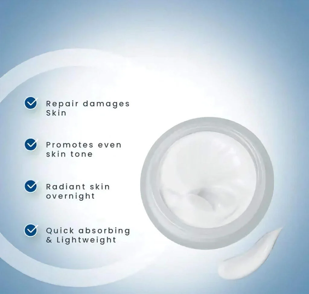 Lotus Herbals Whiteglow Skin Whitening & Brightening Nourishing Night Cream - 40gm - Image 2