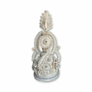 Fancy Premium Quality Topor Mukut Set For Bengali Wedding - Balurghat Special Fully Hand Crafted Topor - 100 % Shola Topor - Mukut Set For Bengali Brides And Grooms