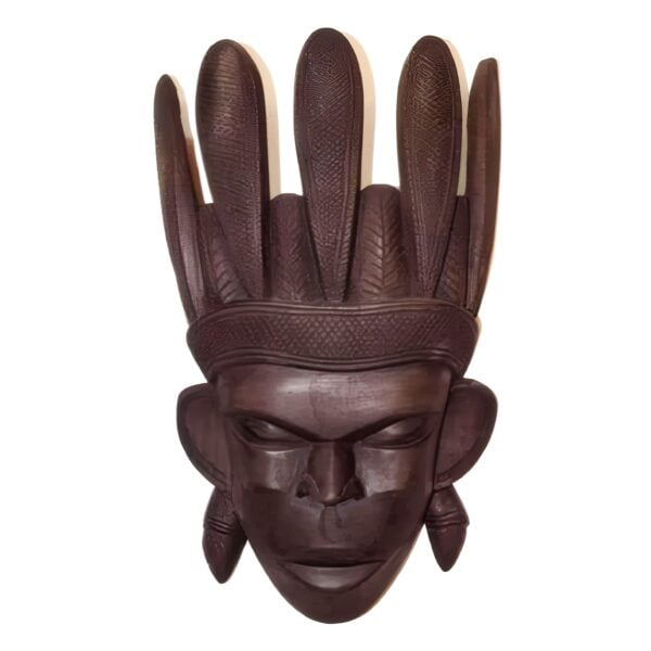 Pure Handcraft Wooden "AADIBASI MASK" - Wooden Mask of KUSHMANDI - GI Taged by Central Government Of INDIA