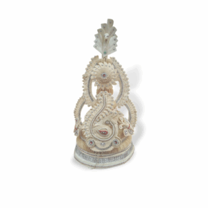 Fancy Premium Quality Topor Mukut Set For Bengali Wedding - Balurghat Special Fully Hand Crafted Topor - 100 % Shola Topor - Mukut Set For Bengali Brides And Grooms