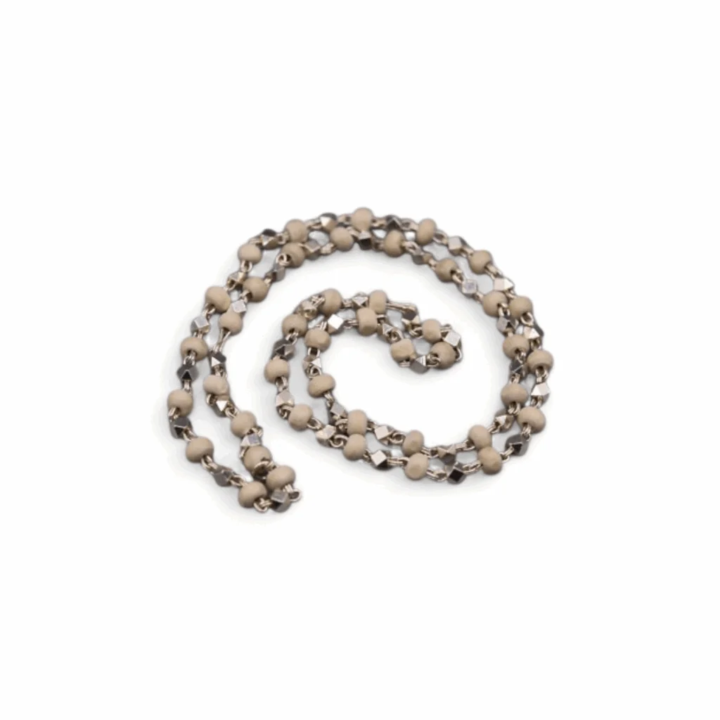 Original Tulsi Beads - Silver Capped Tulsi Mala 3-5 mm - Ram Tulsi Mala - Set of Single Piece - Image 4
