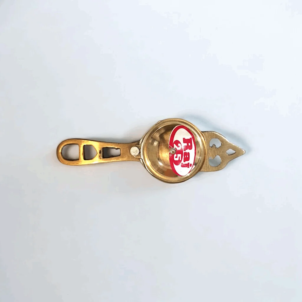 Pure Brass Handcrafted Kajal Lata - Kajal Lata 5.2 inch - "काजल लता" - "কাজল লতা" - Set of Single Piece - Image 2