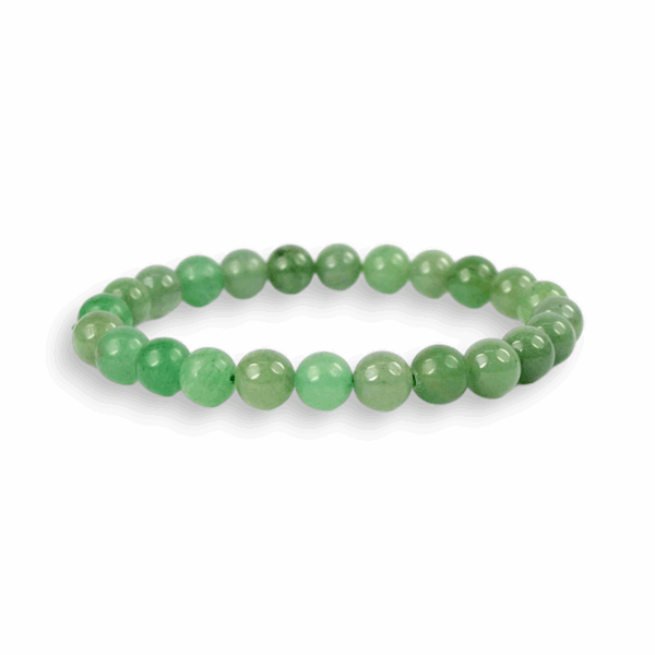 Natural Green Aventurine Crystal Bracelet - Healing Beaded Gemstone Bracelet with Authentic Lab Certificate - Handcrafted Jewelry - for Good Luck, Opportunity and Emotional Healing Positive Energy Bracelet for Prosperity, Calmness, and  Balance Heart Chakra