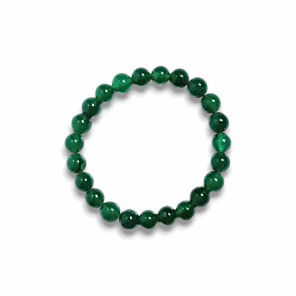 Natural Green Jade Stone Crystal Bracelet - Gemstone Chakra Bracelet - Reiki Healing Jewelry - for Men & Women - Bead 8MM - Image 3