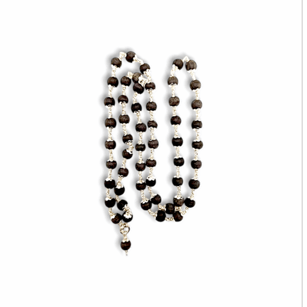 Pure Brass Karungali Mala - Karungali Necklace - Mala for Men & Women - Image 2