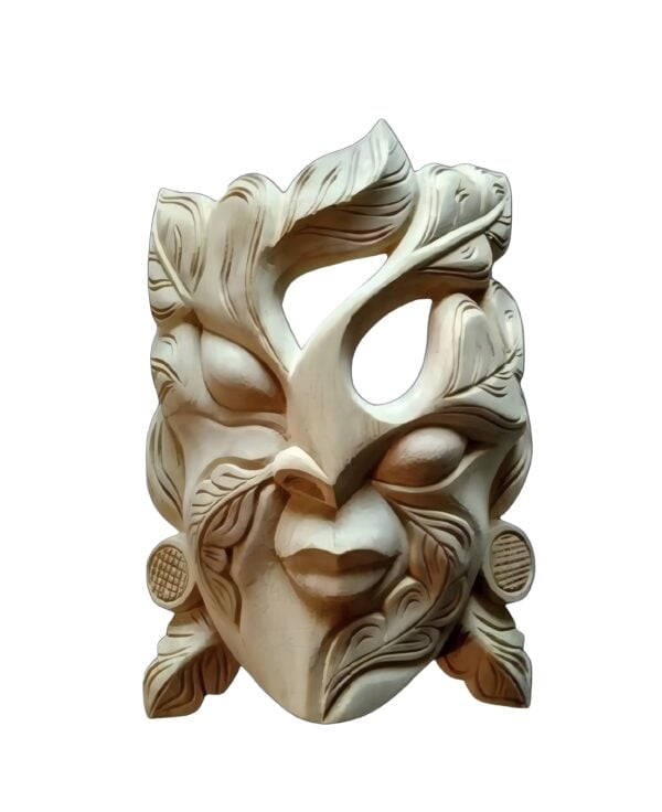 Pure Handcraft Wooden TREE TRIBAL MASK – Wooden Mask of KUSHMANDI – GI Tag by Central Government Of INDIA