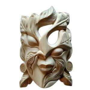 Pure Handcraft Wooden "TREE TRIBAL MASK" – Wooden Mask of KUSHMANDI – GI Taged by Central Government Of INDIA