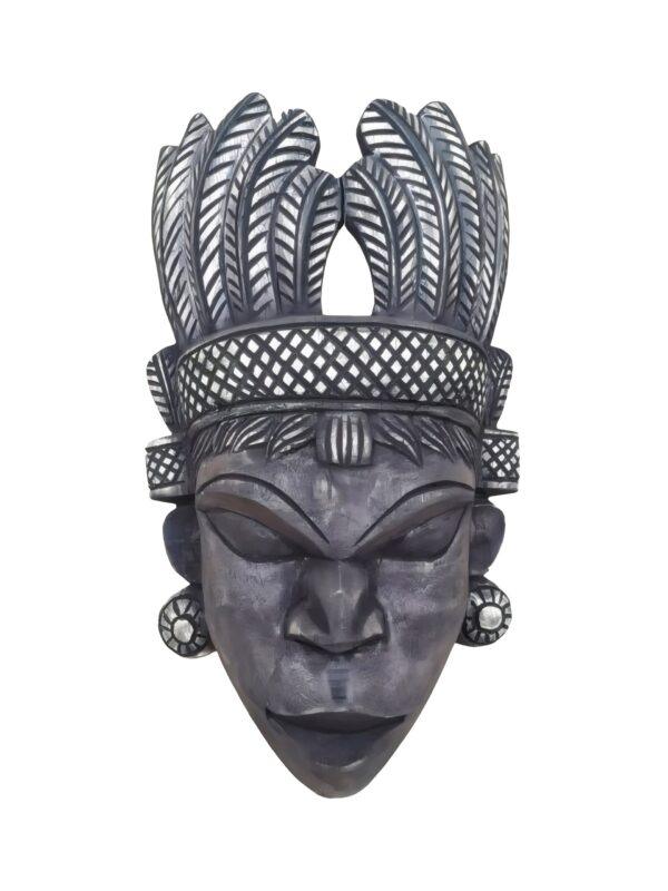 Pure Handcraft Wooden "TRIBAL MASK" – Wooden Mask of KUSHMANDI – GI Taged by Central Government Of INDIA