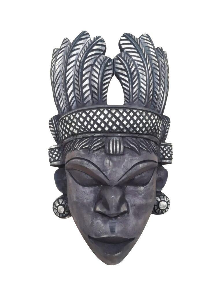 Pure Handcraft Wooden "TRIBAL MASK" – Wooden Mask of KUSHMANDI – GI Taged by Central Government Of INDIA
